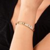 Rose Gold Plated Kada Bracelet with American Diamond for Women And Girls - Image 2