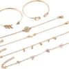 Diva Fashion Latest Stylish Multilayer Gold Plated Bangle Bracelet