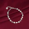 Infinity Shape Cubic Zirconia Diamond Bracelet for Women