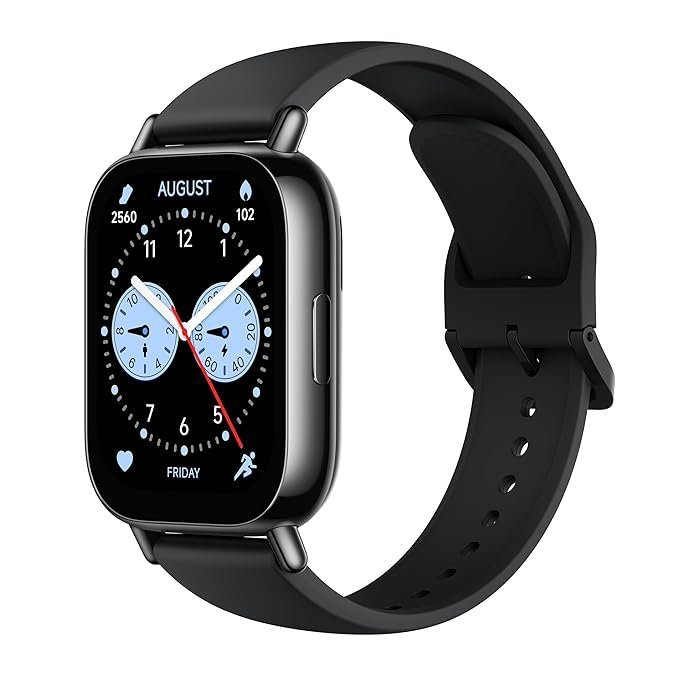 Redmi Watch 5 Lite, 1.96" Amoled, Advanced in-Built GPS, 5 ATM, 18 Day Battery, Bluetooth Calling with AI Noise Reduction, Always on Display, Black