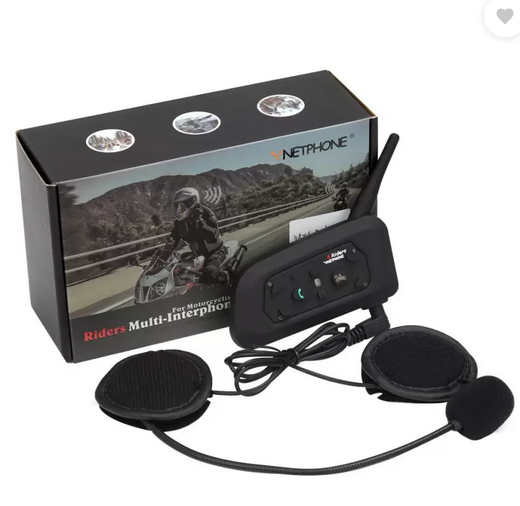 AIRSKY VNETPHONE V6 Bluetooth Helmet Intercom for 6 Riders (1 Unit) Smart Headphones  (Wireless)