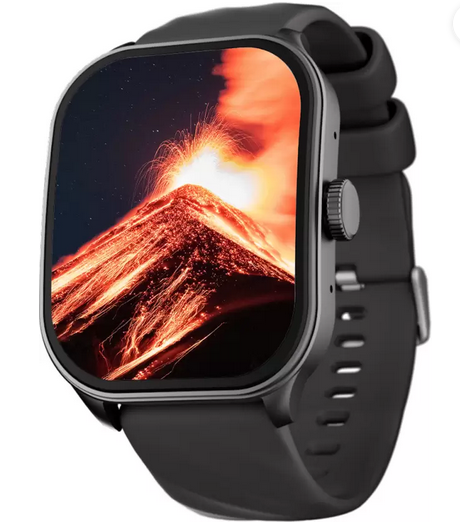 Fastrack Revoltt FS1 Pro|World's First,1.96" Super AMOLED|Highest Resolution|BT Calling Smartwatch  (Black Strap, Free Size)