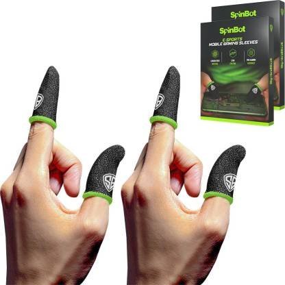 SpinBot Gaming Sleeves (4 Piece)  Gaming Accessory Kit??(Black, For Android, iOS)
