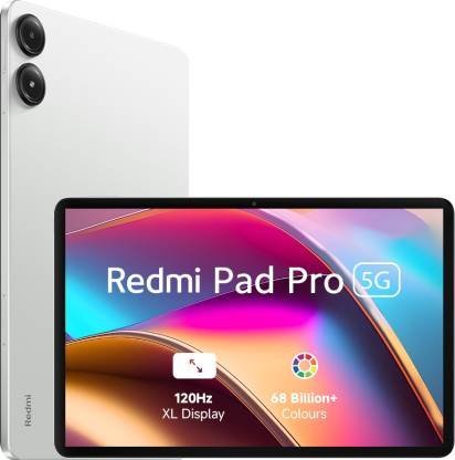 REDMI  Pad Pro 5G 8 GB RAM 128 GB ROM 12.1 inch with Wi-Fi+5G Tablet (Quick Silver)