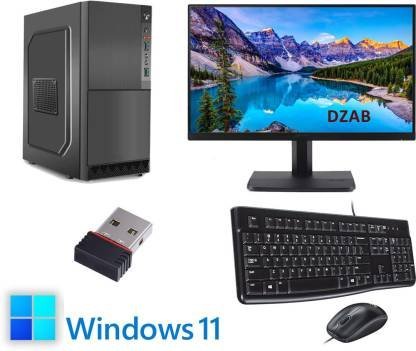 DZAB Intel Core i5 (8 GB DDR3/500 GB/128 GB SSD/Windows 11 Home/1 GB/19 Inch Screen/AIC-i52400-8-500-128-19-11Inch)??(Black)