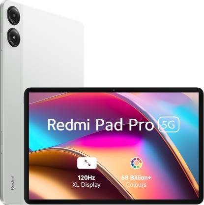 REDMI  Pad Pro 5G 8 GB RAM 256 GB ROM 12.1 inch with Wi-Fi+5G Tablet (Quick Silver)