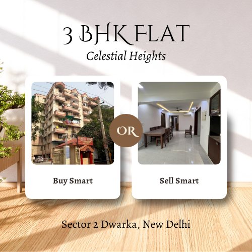 3 BHK Flat for Sale in Celestial Heights, Sector 2 Dwarka, New Delhi